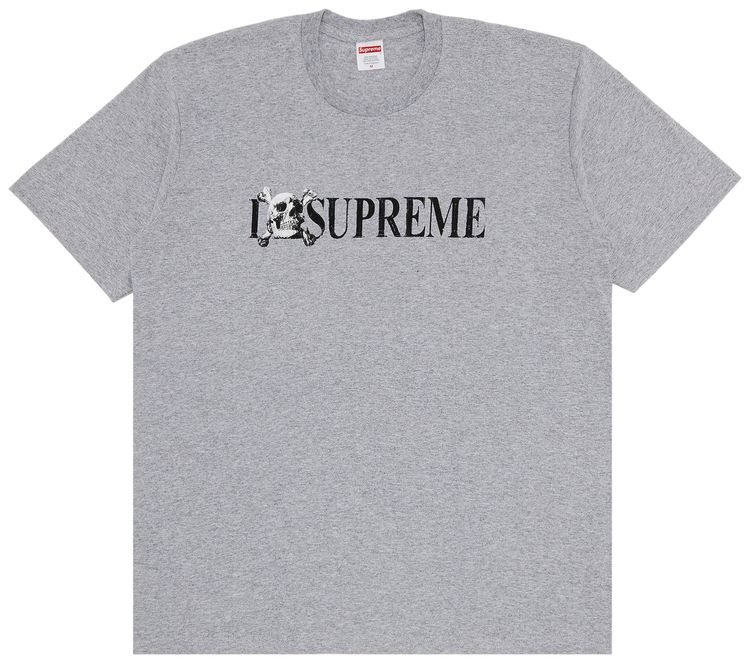 Supreme Skull Tee Heather Grey