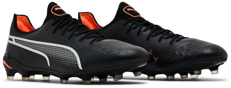 Puma King Ultimate FG AG Eclipse Pack   Black Ultra Orange