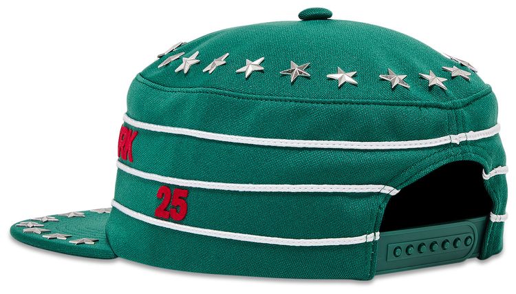 Supreme Stars Studded Pillbox Hat Dark Green