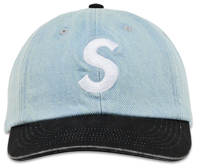 Supreme Pigment Coated 2 Tone S Logo 6 Panel Denim