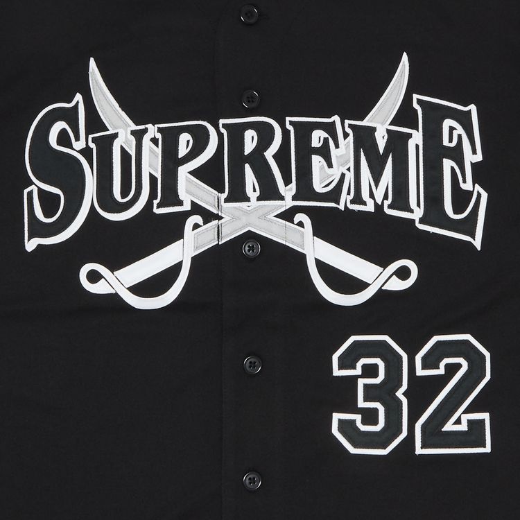 Supreme Swords Baseball Jersey Black