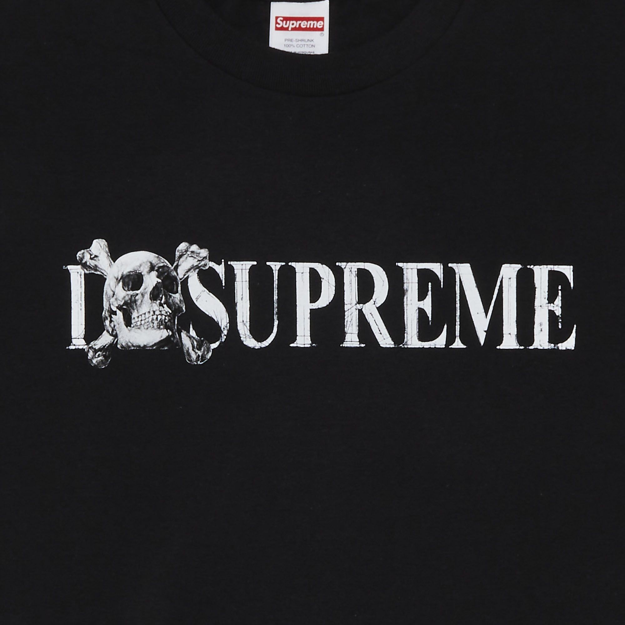 Buy Supreme Skull Tee 'Black' - FW25T48 BLACK | GOAT