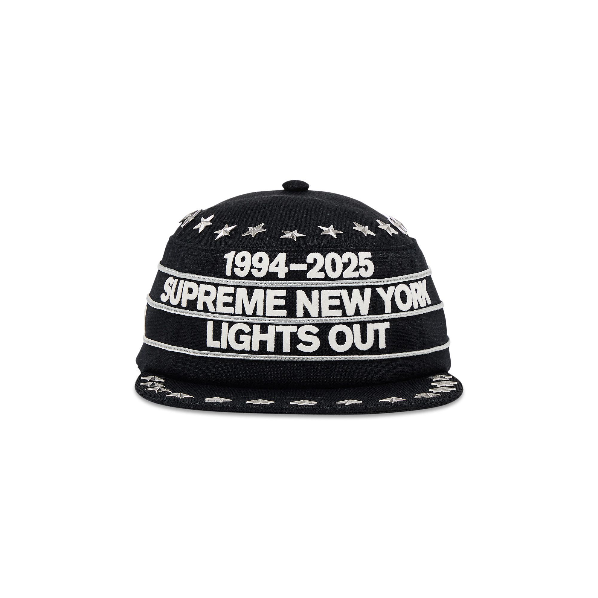 Buy Supreme Stars Studded Pillbox Hat 'Black' - FW25H67 BLACK | GOAT