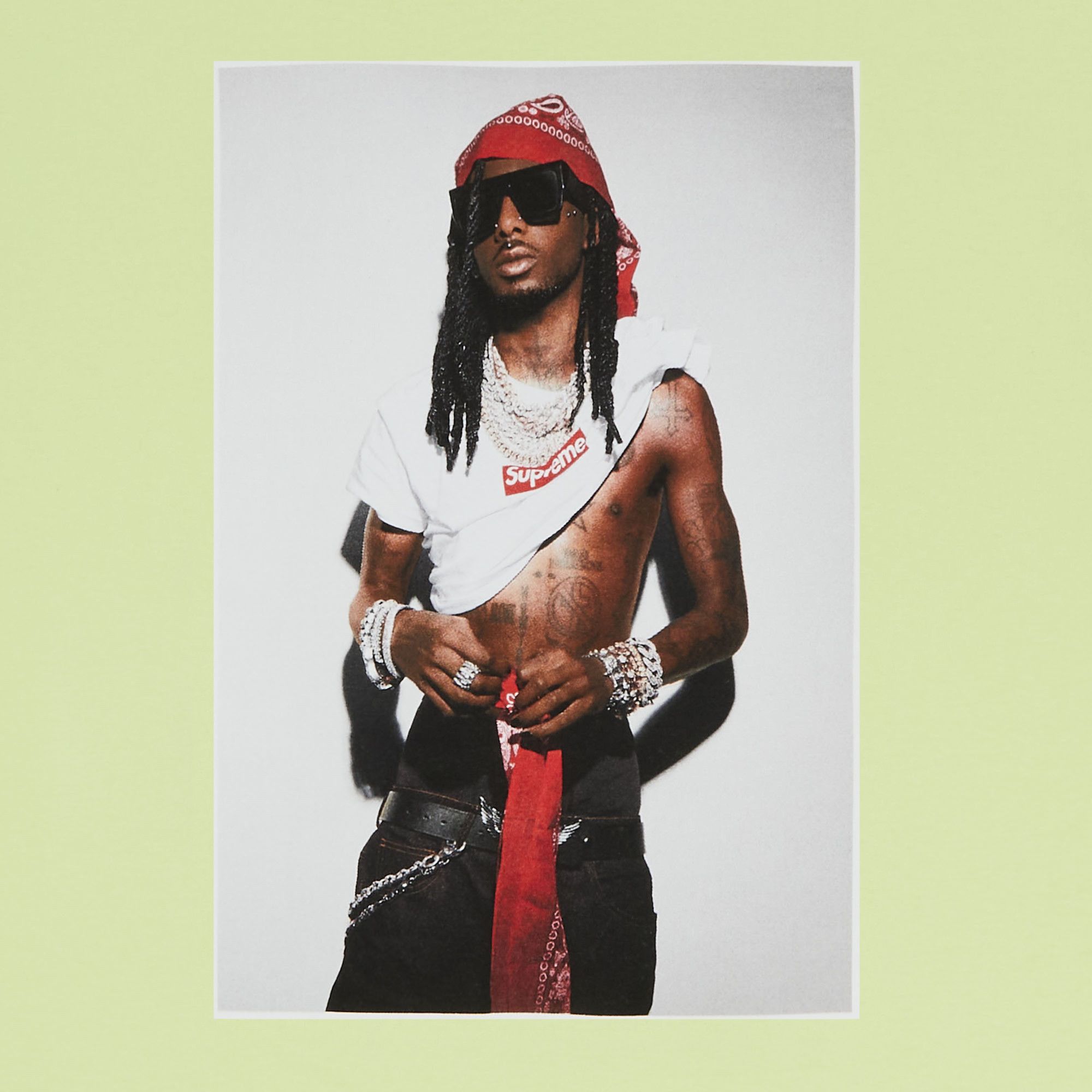 トップス Supreme Playboi Carti Tee \"Pale Green\" Supreme Playboi Carti Tee Pale Green – Holy Ground