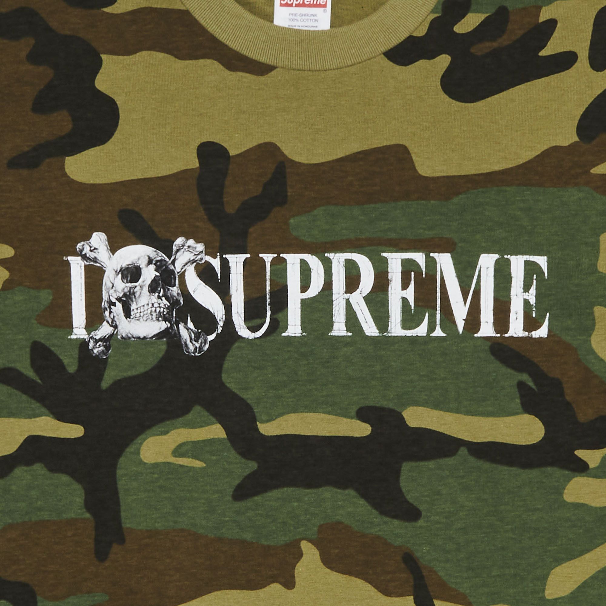 トップス Supreme Skull Tee Woodland Camo XXL Buy Supreme Skull Tee 'Woodland Camo' - FW25T48 WOODLAND CAMO | GOAT