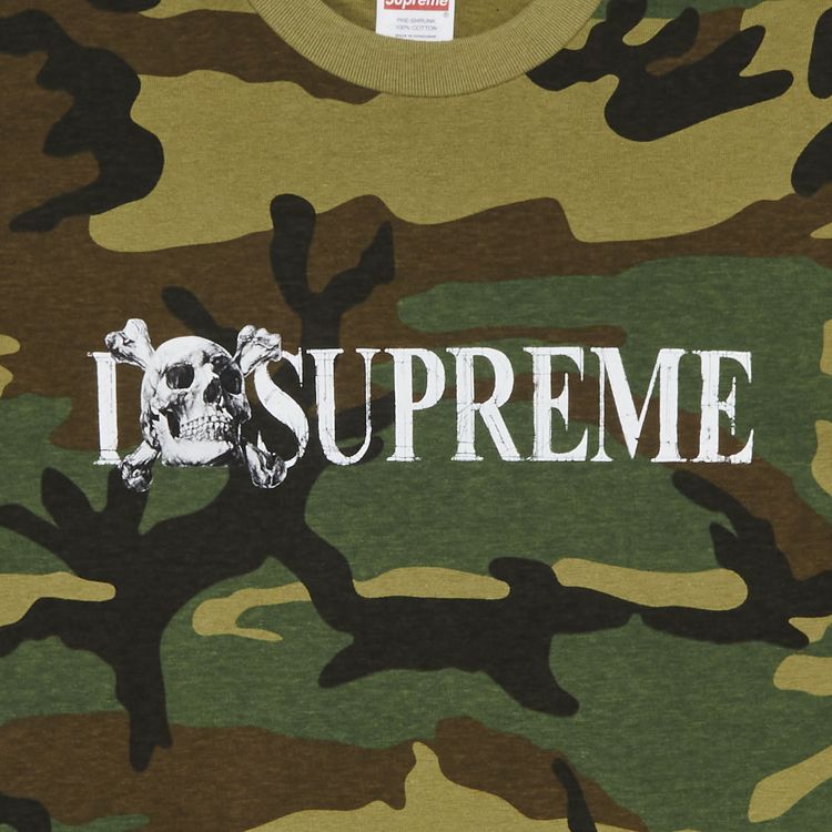 Supreme Skull Tee Woodland Camo