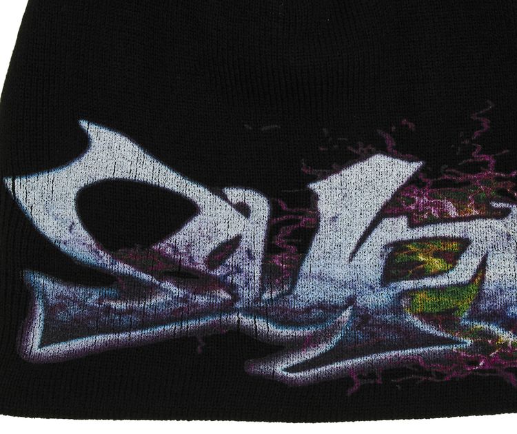 Supreme Tag Beanie Black