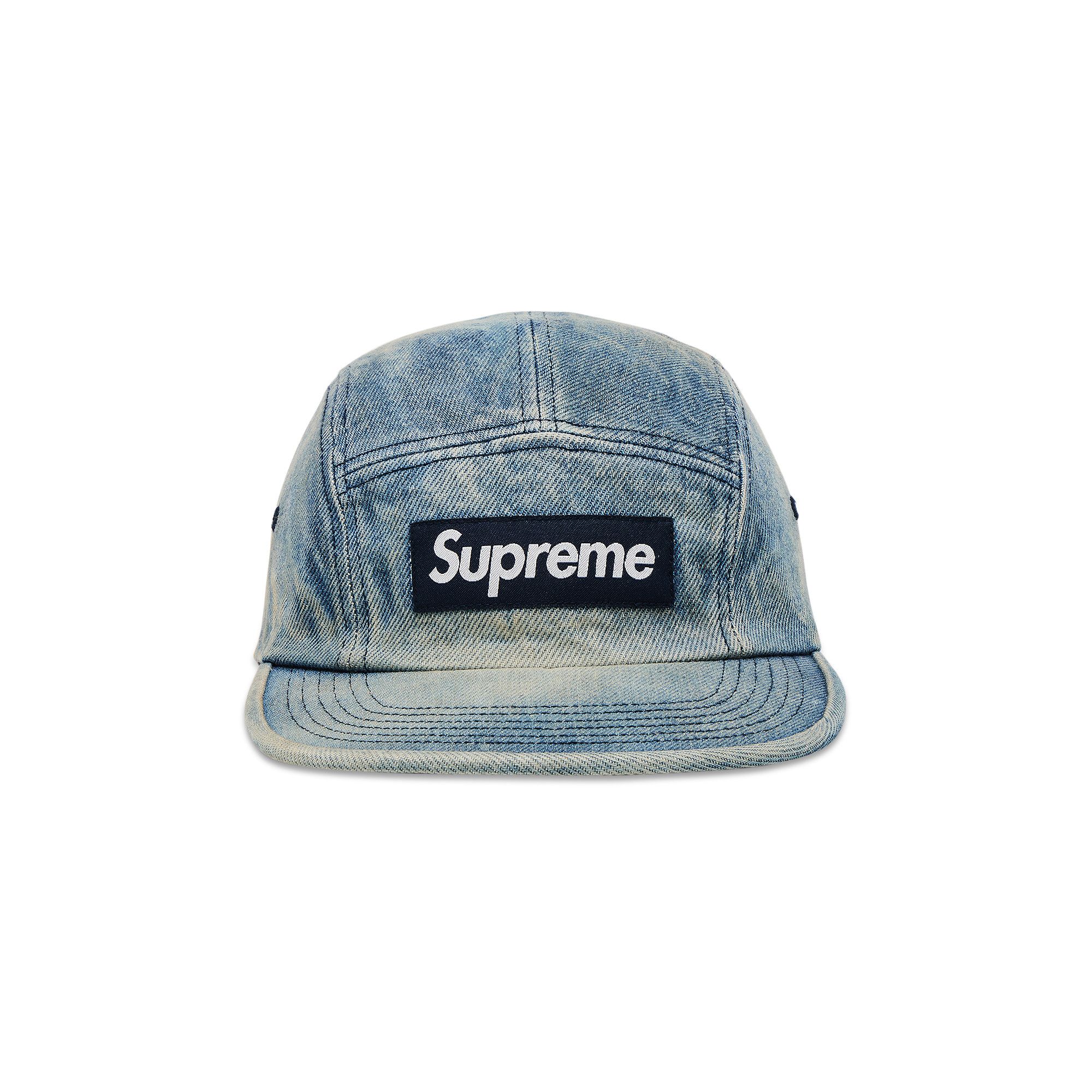 Buy Supreme Washed Chino Twill Camp Cap 'Denim' - FW25H39