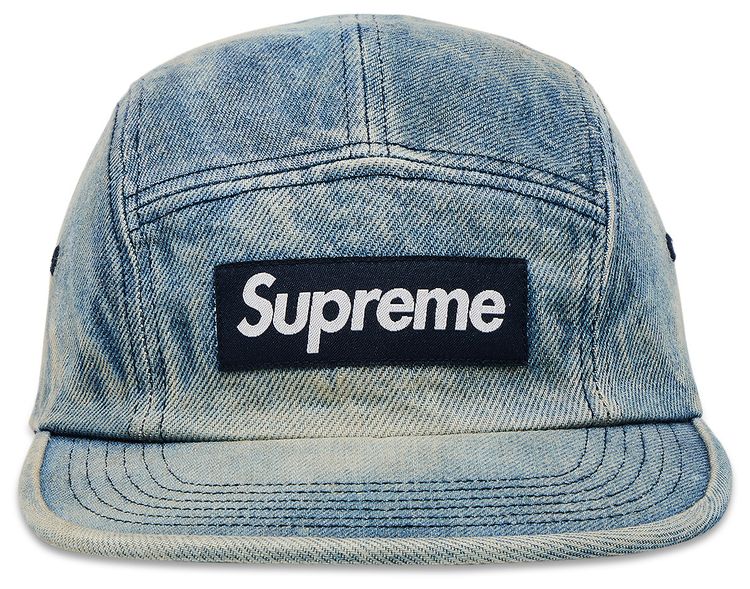 Supreme Washed Chino Twill Camp Cap Denim