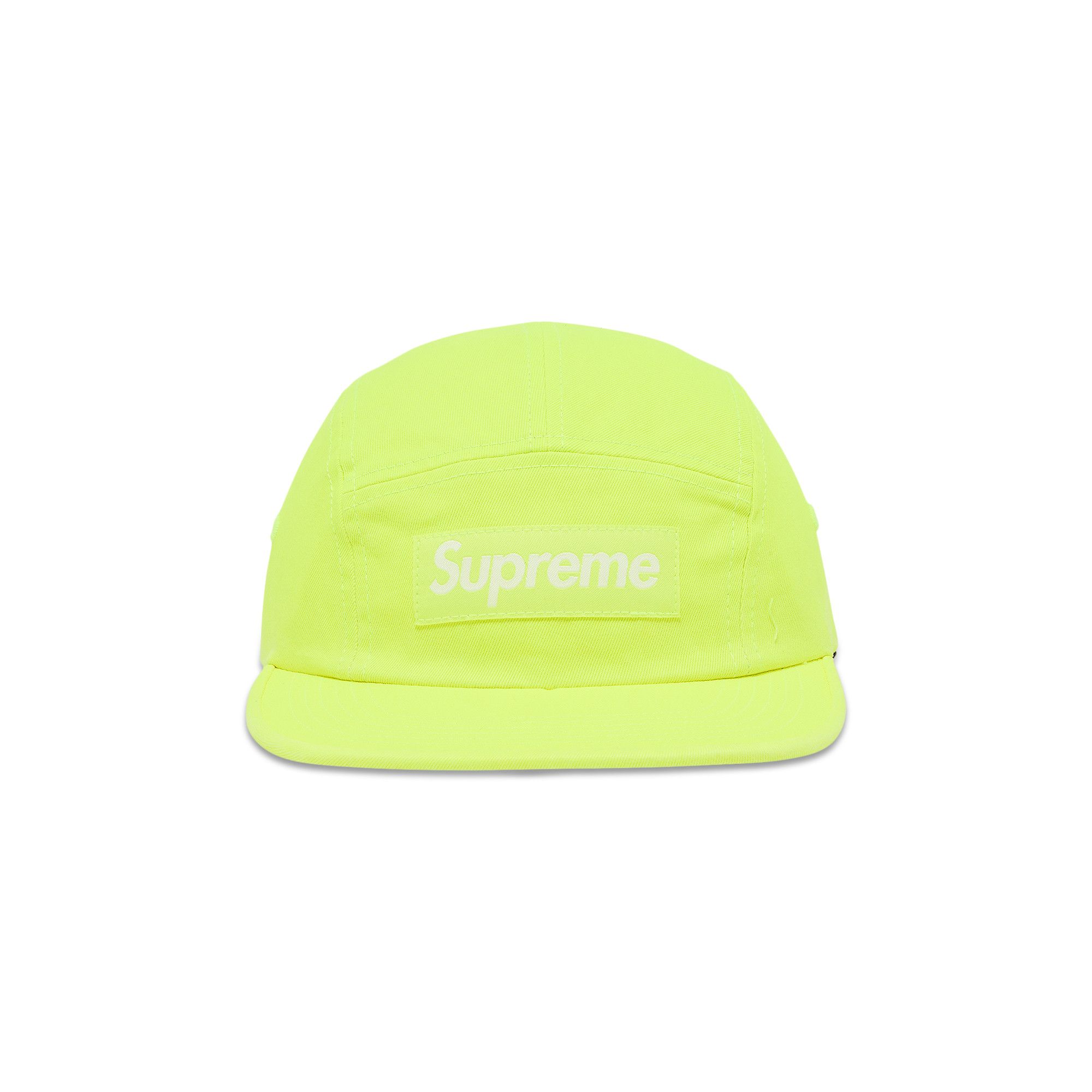 Buy Supreme Washed Chino Twill Camp Cap 'Neon Yellow' - FW25H39