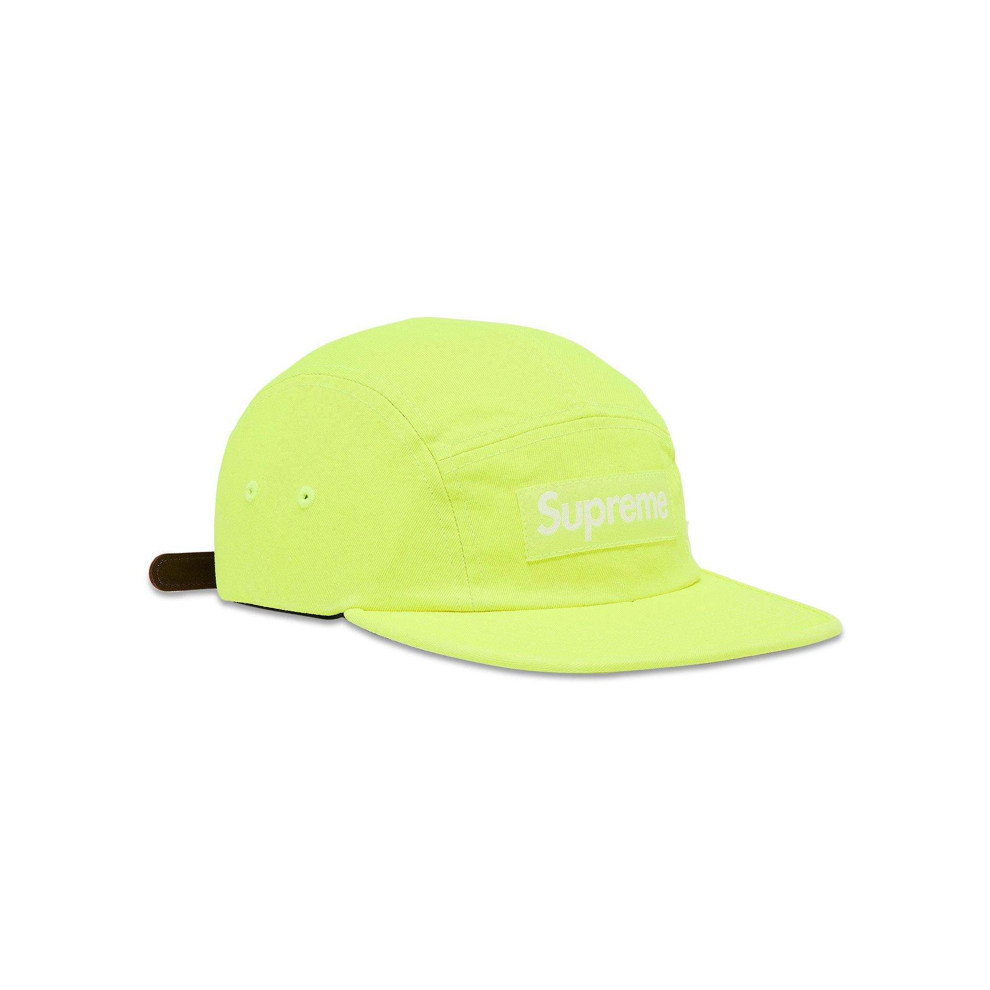 Buy Supreme Washed Chino Twill Camp Cap 'Neon Yellow' - FW25H39