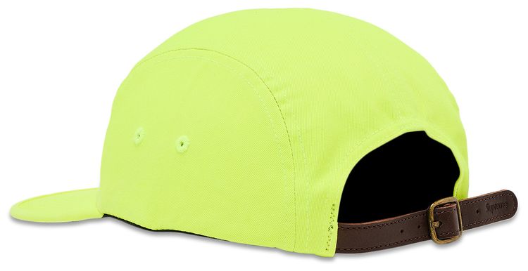 Supreme Washed Chino Twill Camp Cap Neon Yellow