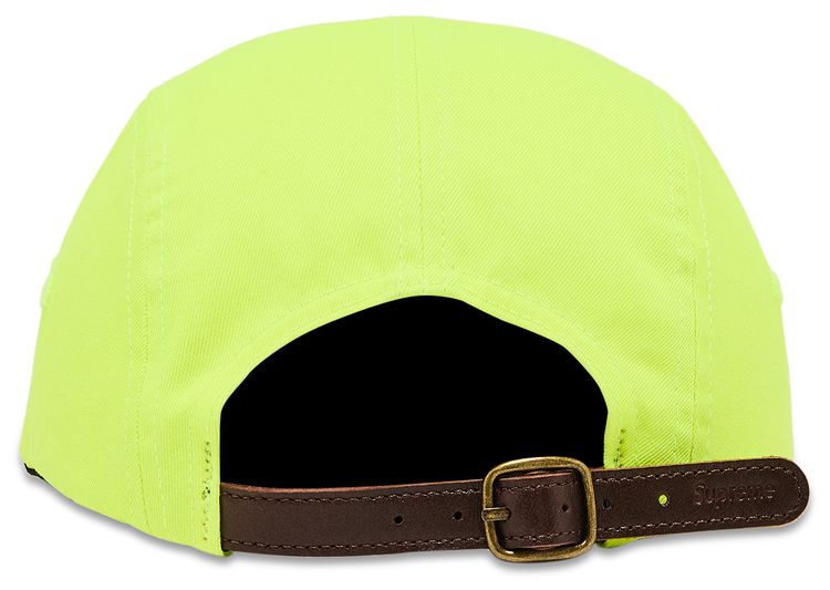 Supreme Washed Chino Twill Camp Cap Neon Yellow
