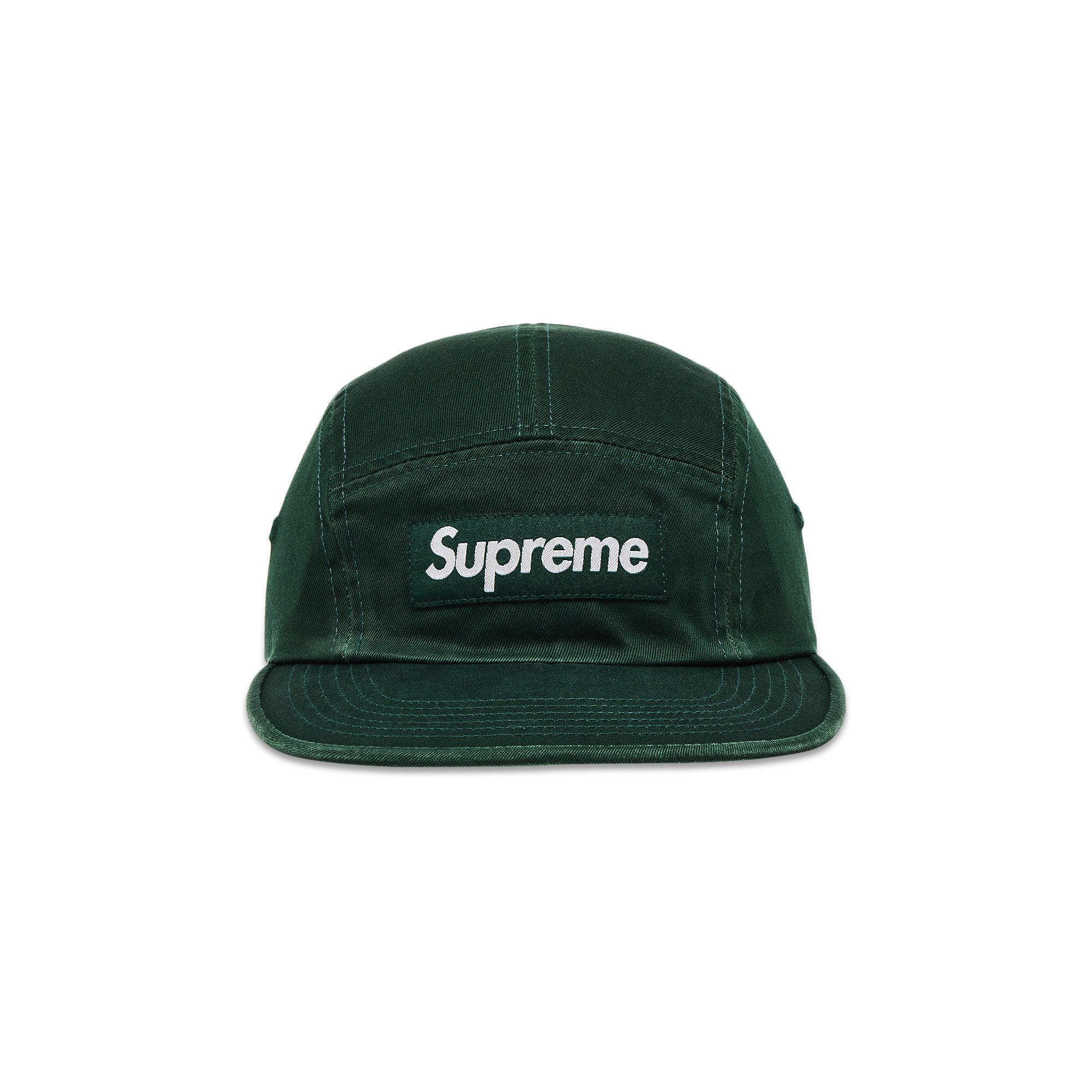 Buy Supreme Washed Chino Twill Camp Cap 'Pine' - FW25H39 PINE | GOAT
