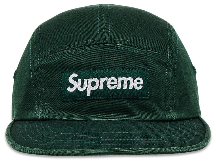 Supreme Washed Chino Twill Camp Cap Pine