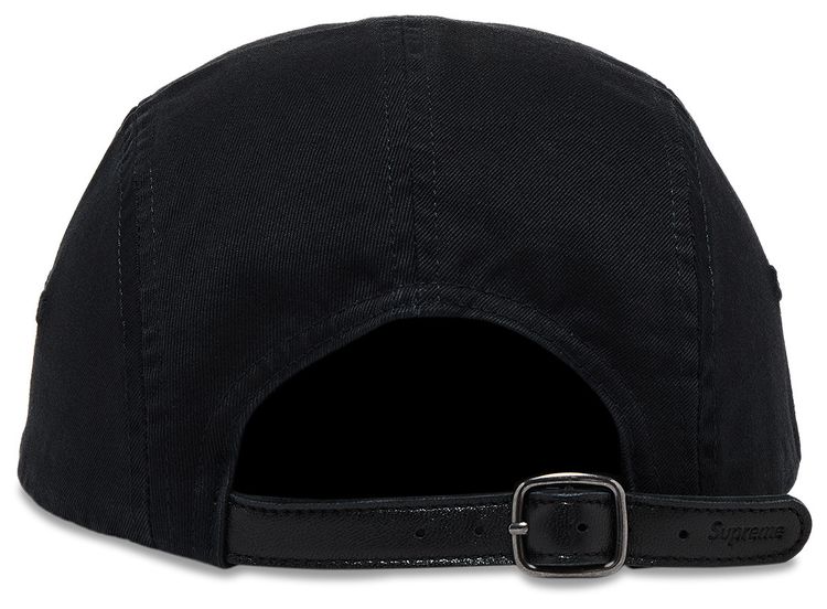 Supreme Washed Chino Twill Camp Cap Black