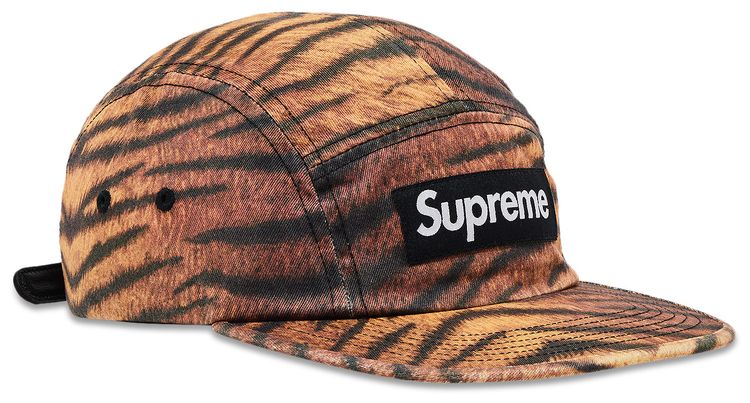 Supreme Washed Chino Twill Camp Cap Tiger