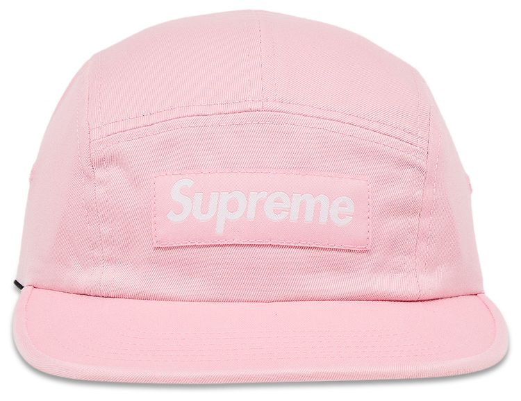 Supreme Washed Chino Twill Camp Cap Pink