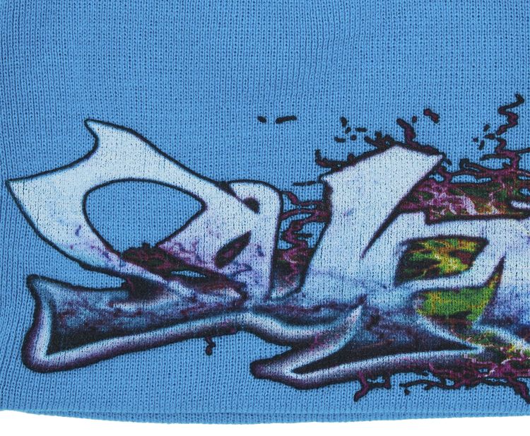 Supreme Tag Beanie Cyan