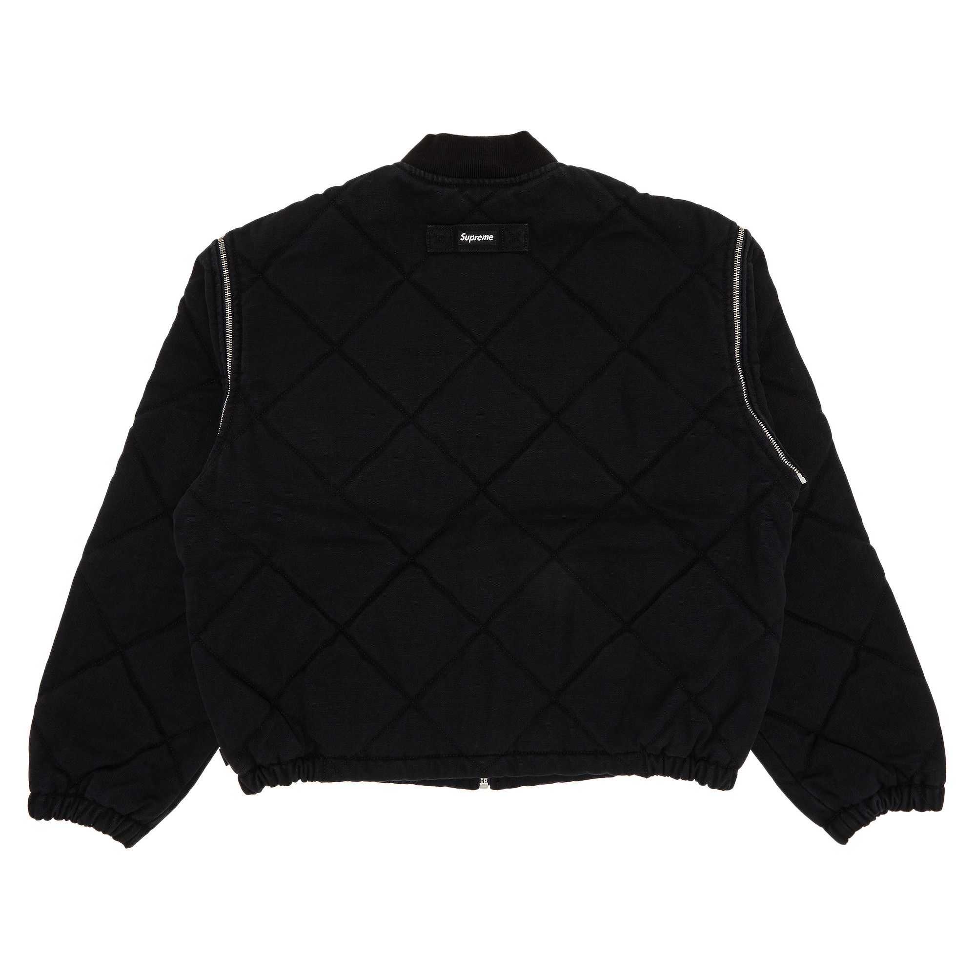マ*ル様 Supreme Zip-Off Sleeve Bomber Jacke Supreme Zip-Off Sleeve Quilted Bomber Jacket Denim Men's
