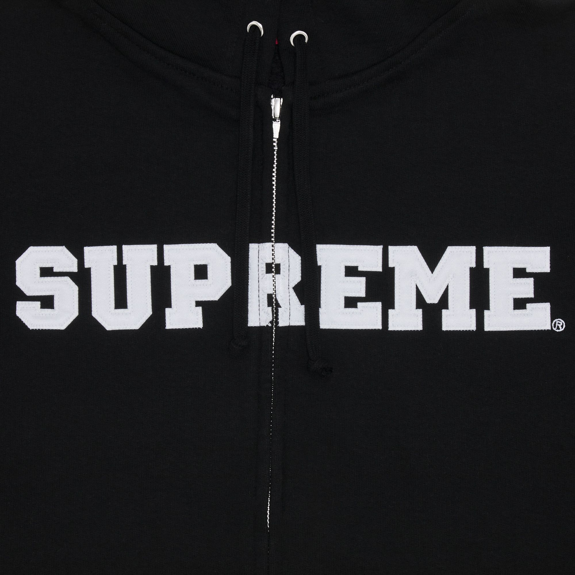 Buy Supreme Collegiate Appliqué Zip Up Hooded Sweatshirt