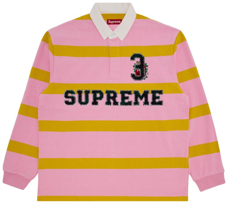 Supreme Stripe Rugby Pink