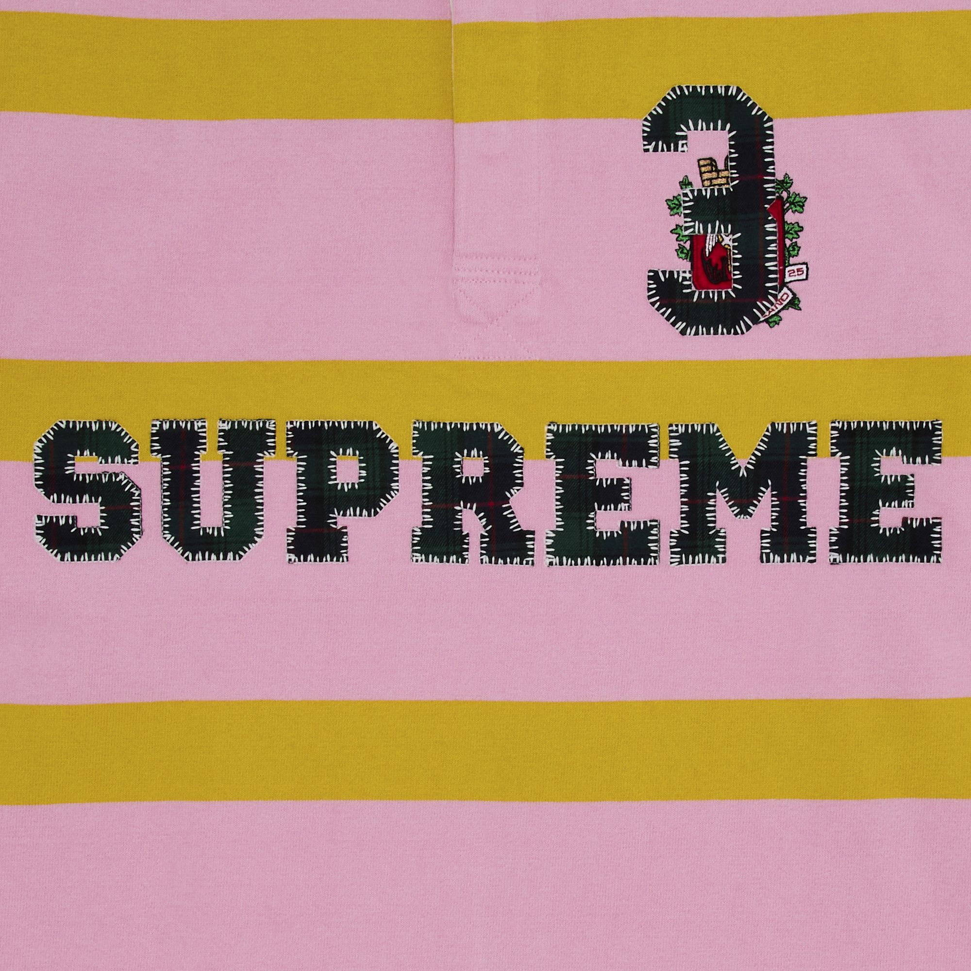 Buy Supreme Stripe Rugby 'Pink' - FW25KN10 PINK | GOAT
