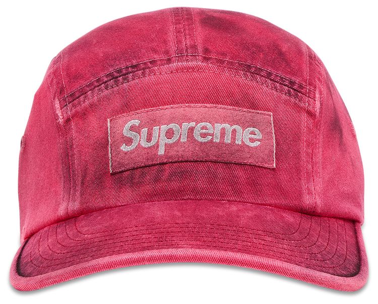 Supreme Overdyed Camp Cap Red