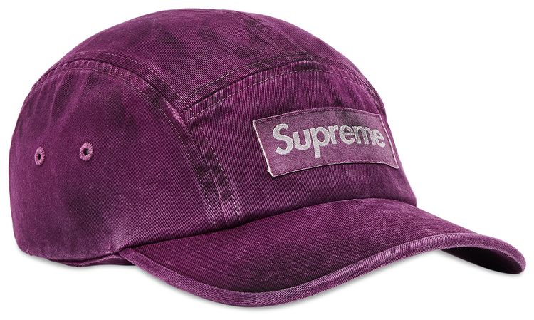 Supreme Overdyed Camp Cap Plum