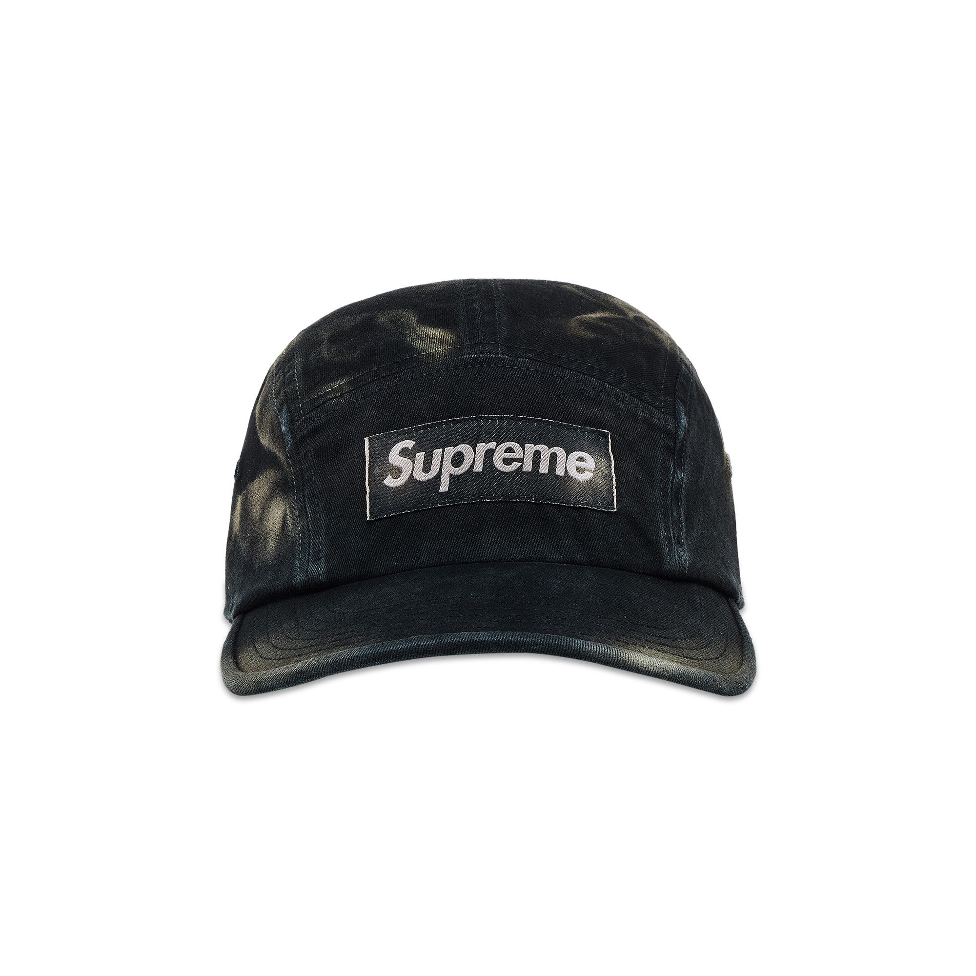 帽子 Supreme Overdyed Camp Cap Black Supreme Overdyed Camo Nylon Camp Cap Black - SS23 - US