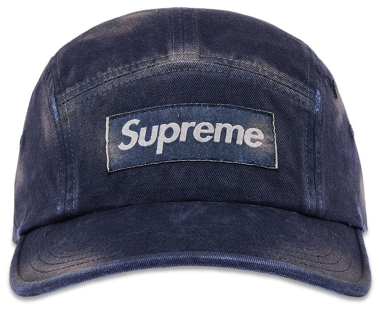 Supreme Overdyed Camp Cap Navy