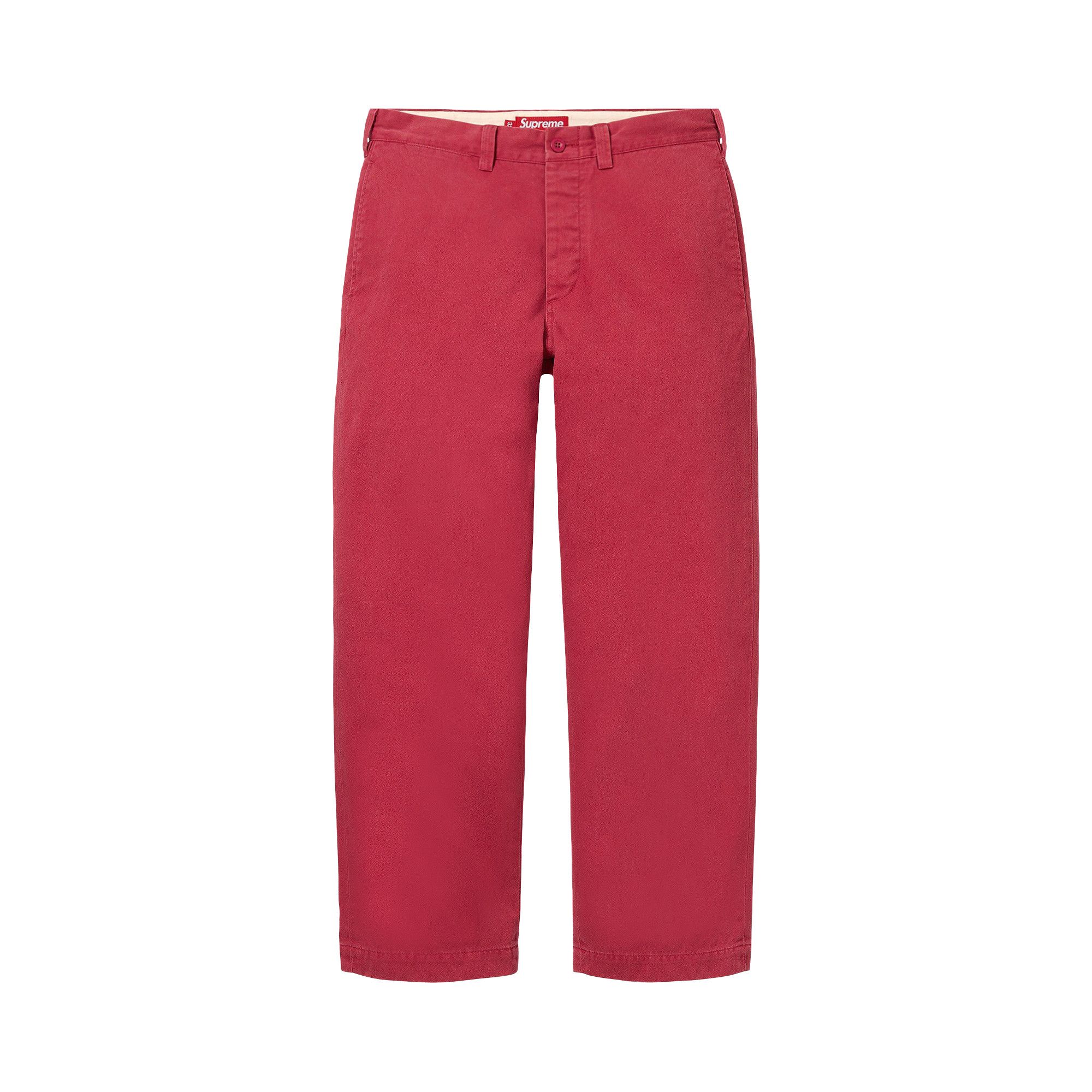 Buy Supreme Chino Pant 'Red' - FW25P22 RED | GOAT IT