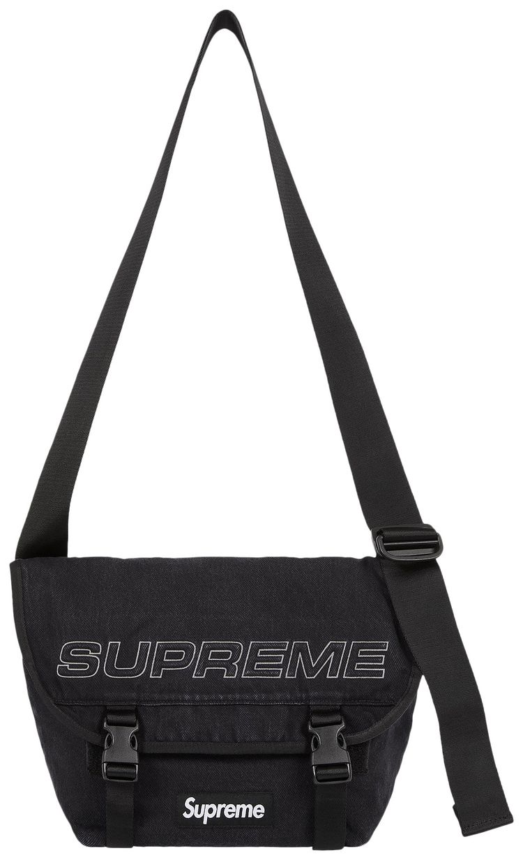Supreme Denim Messenger Bag Black