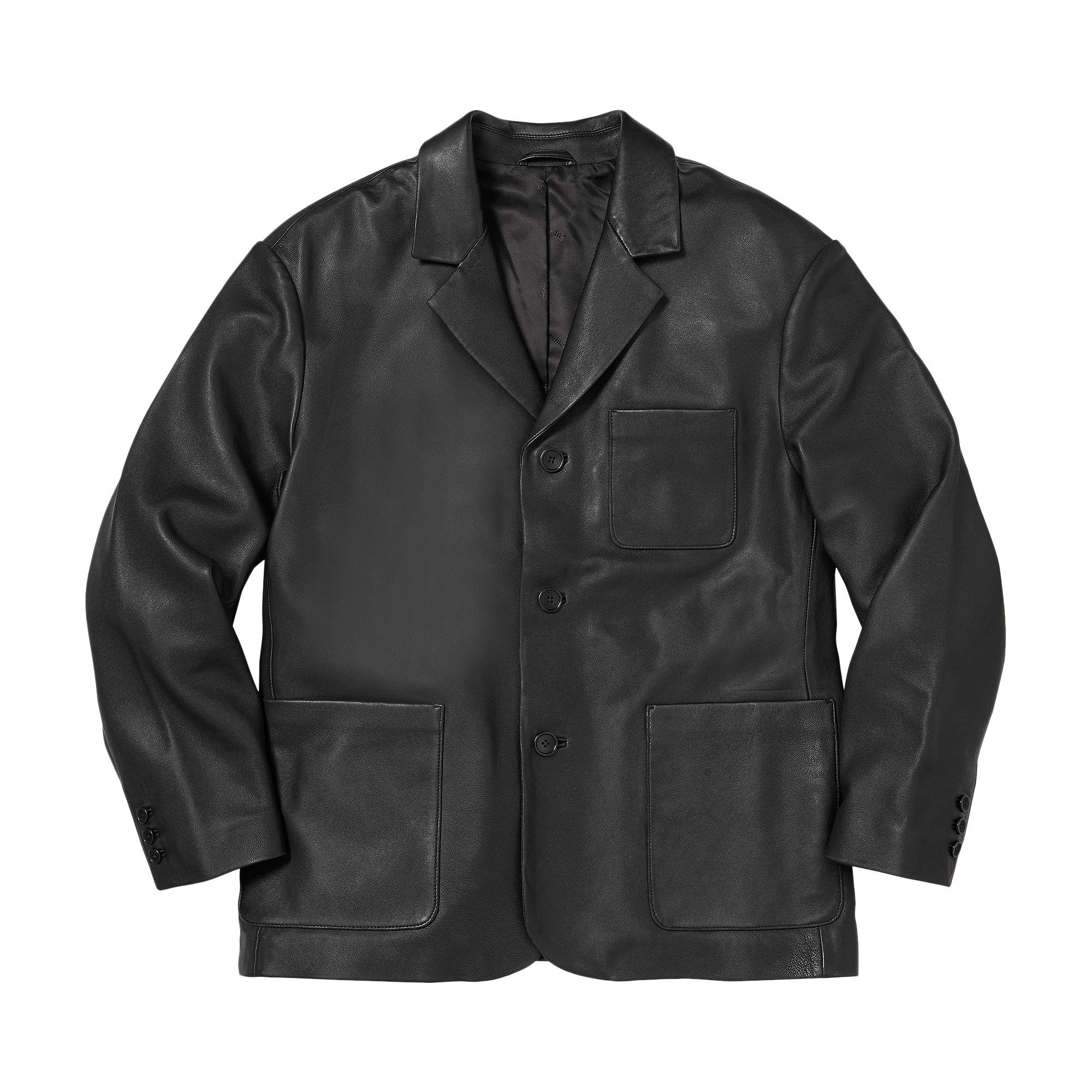 Buy Supreme Leather Blazer 'Black' - FW25J27 BLACK | GOAT
