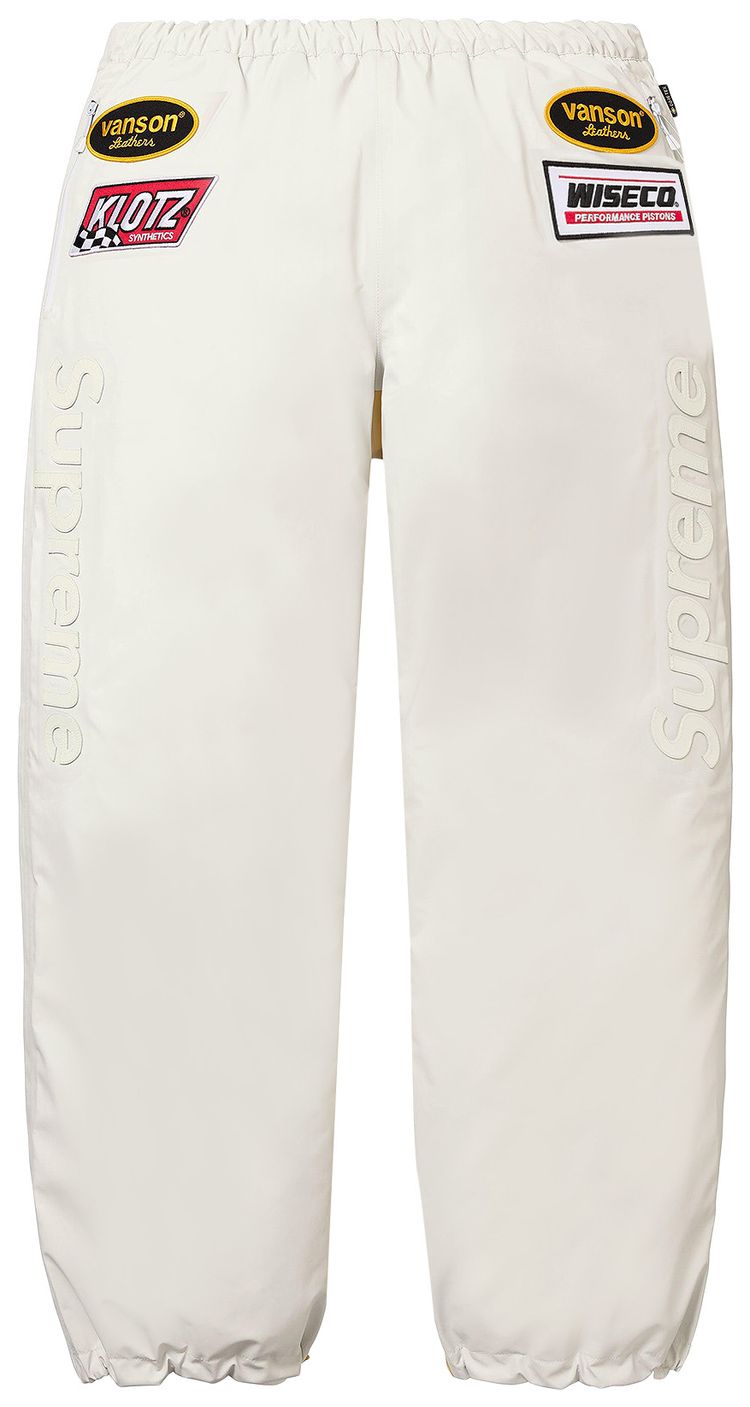 Supreme x Vanson Leathers GORE TEX Pant White