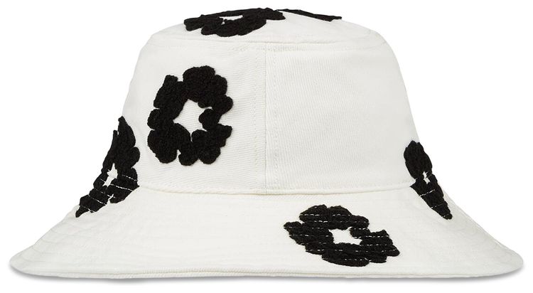 Denim Tears Denim Cotton Wreath Bucket Hat White