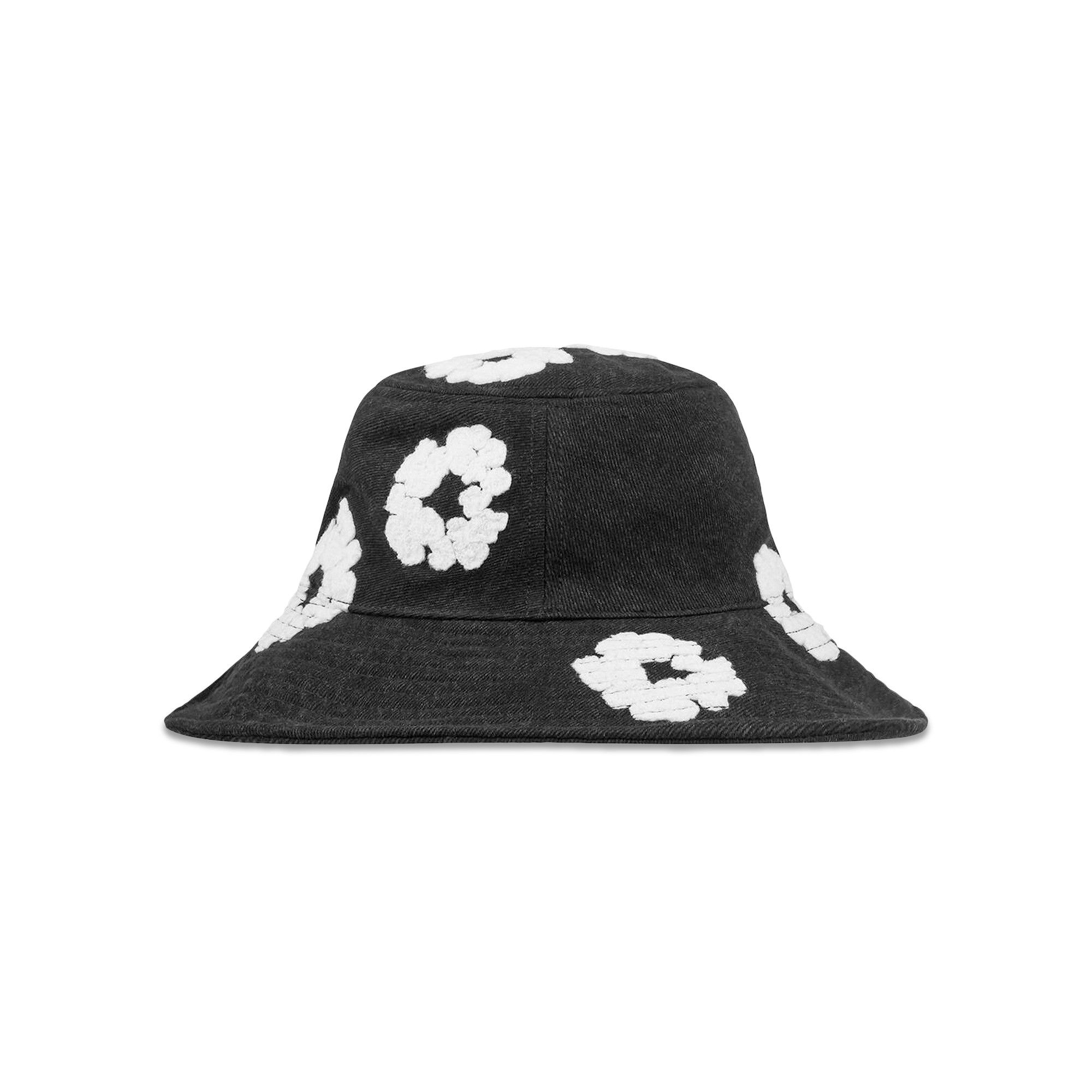 Buy Denim Tears Denim Cotton Wreath Bucket Hat 'Washed Black