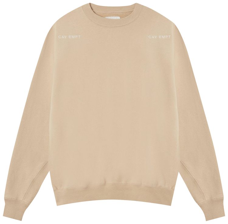 Cav Empt Gauze FB Crewneck Beige