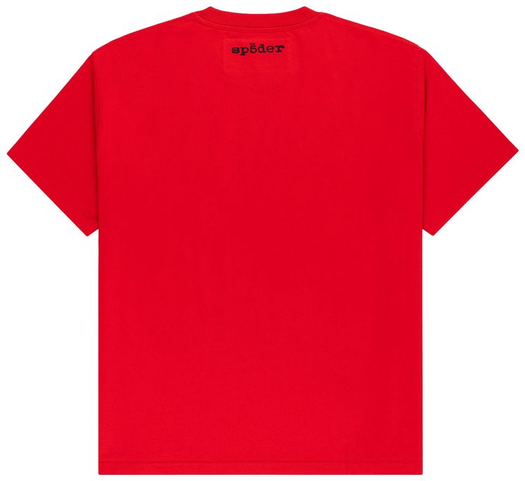 Sp5der Diffused Collegiate Tee Red