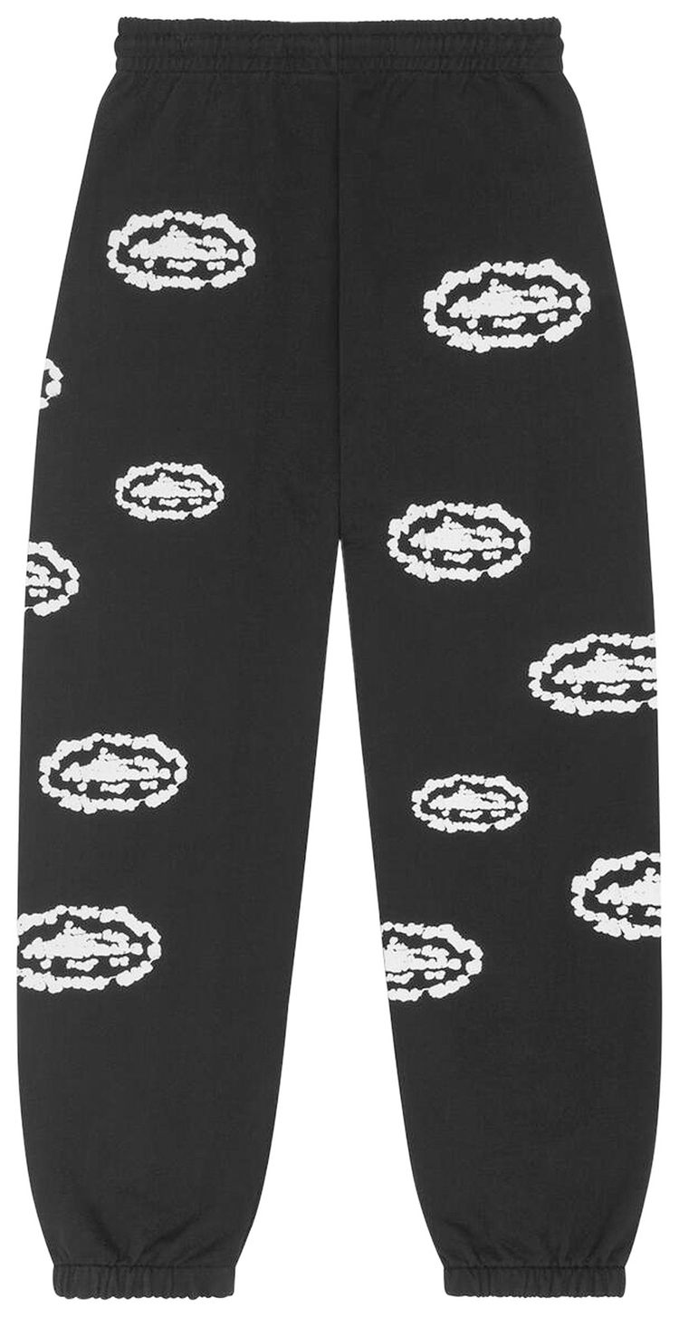 Denim Tears x Corteiz Cotton Wreath Sweatpants Black