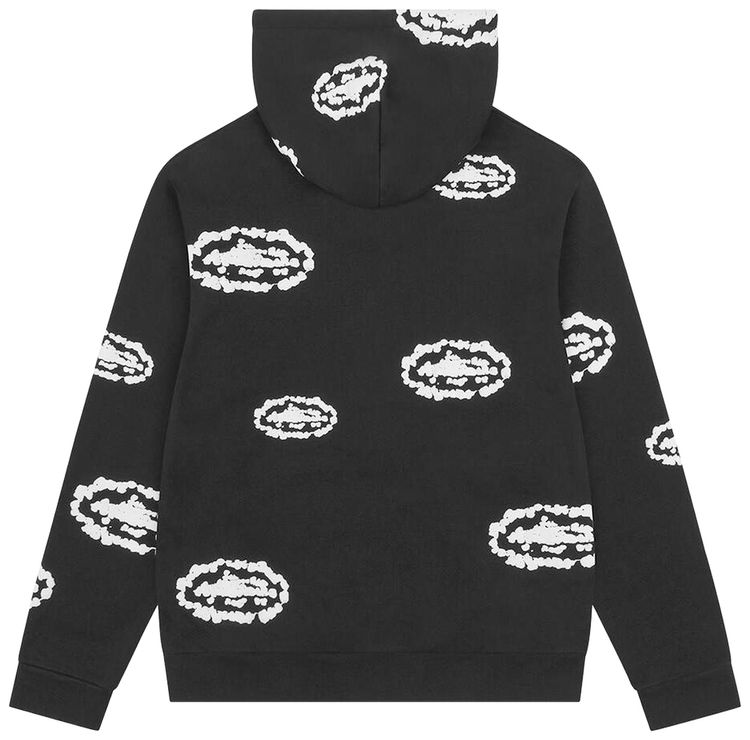 Denim Tears x Corteiz Cotton Wreath Zip Hoodie Black