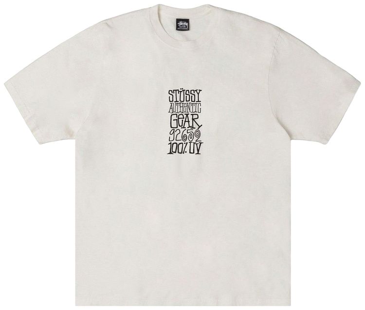 Stussy Authentic Gear Tee Pigment Dyed Natural