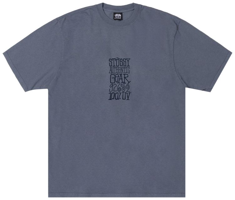 Stussy Authentic Gear Tee Pigment Dyed Navy