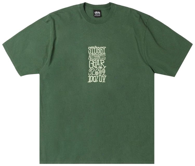 Stussy Authentic Gear Tee Pigment Dyed Pine