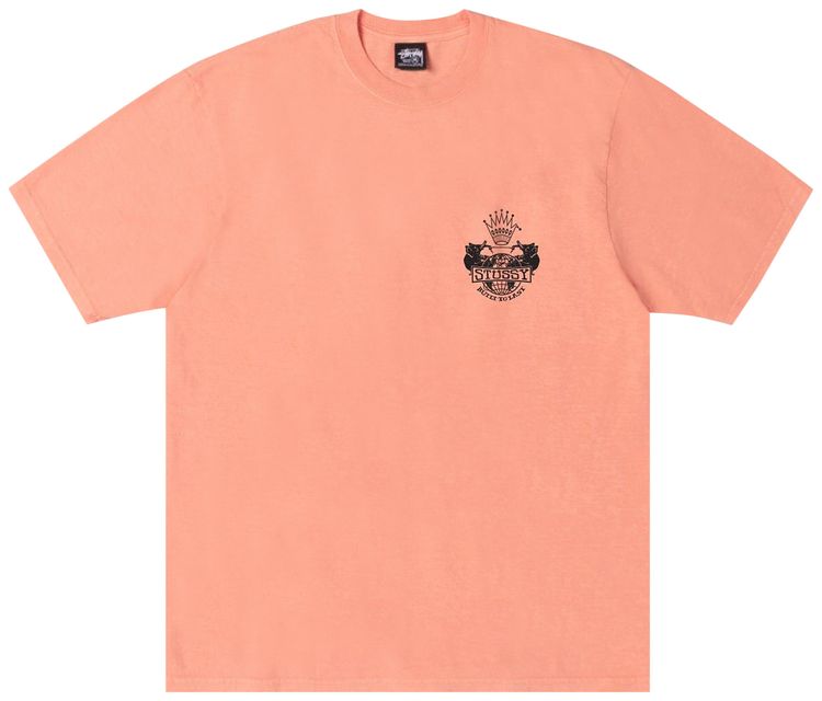 Stussy Built To Last Tee Pigment Dyed Sherbert