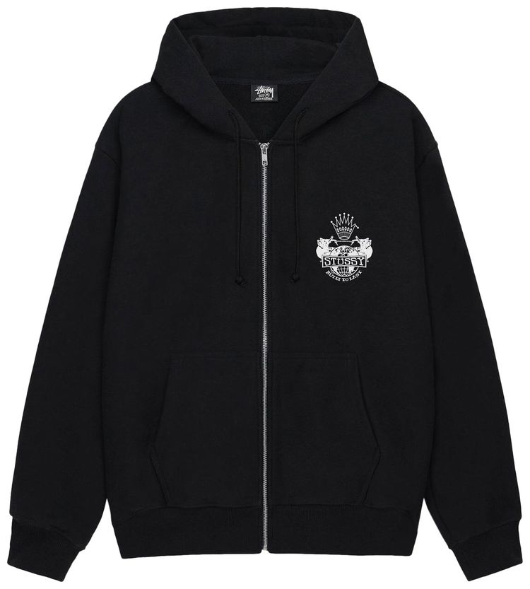 Stussy Built To Last Zip Hoodie Black