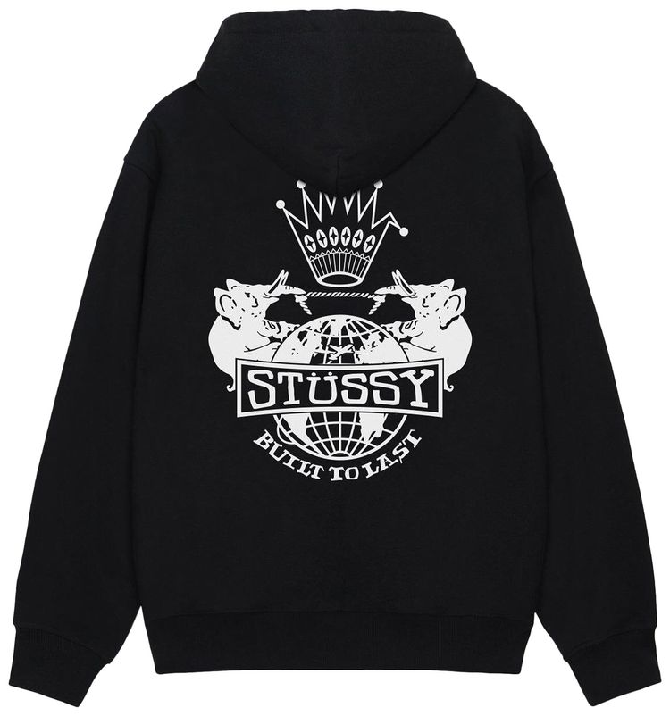 Stussy Built To Last Zip Hoodie Black