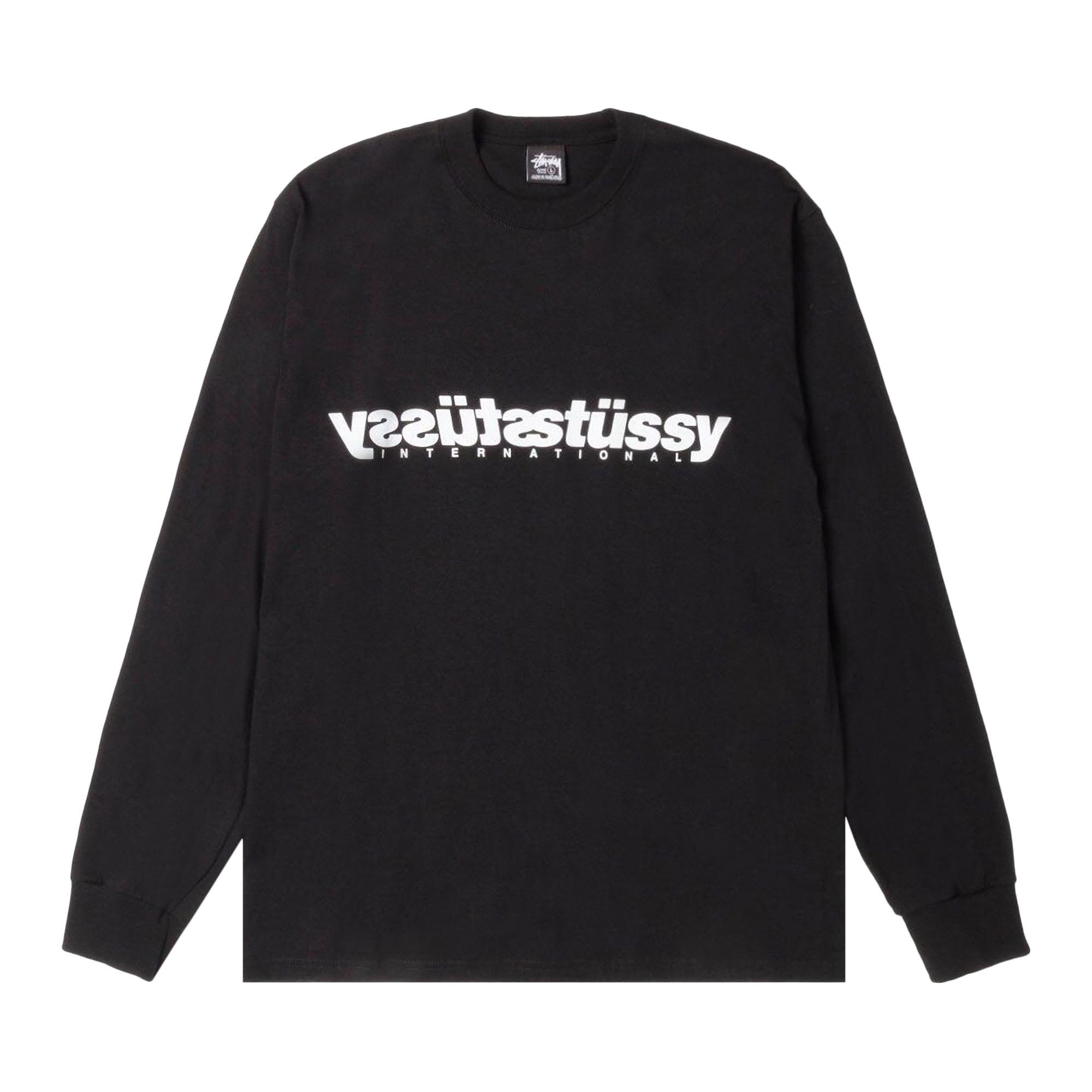 Buy Stussy Mirror Long-Sleeve Tee 'Black' - 1995127 BLAC | GOAT