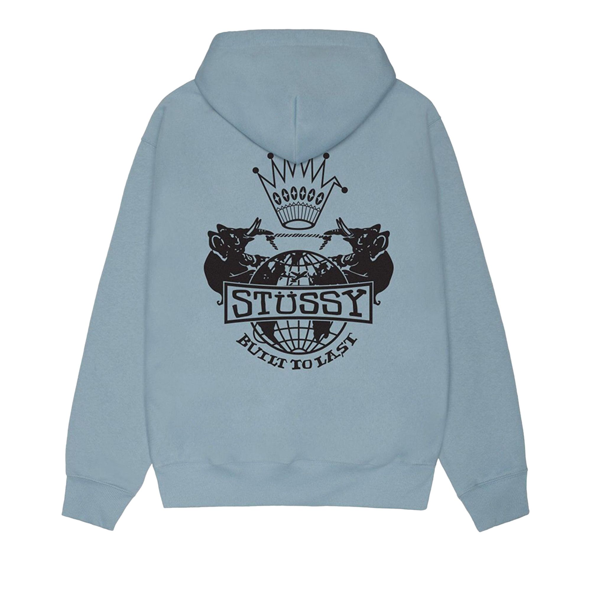Buy Stussy Built To Last Zip Hoodie 'Slate' - 1975125 SLAT | GOAT