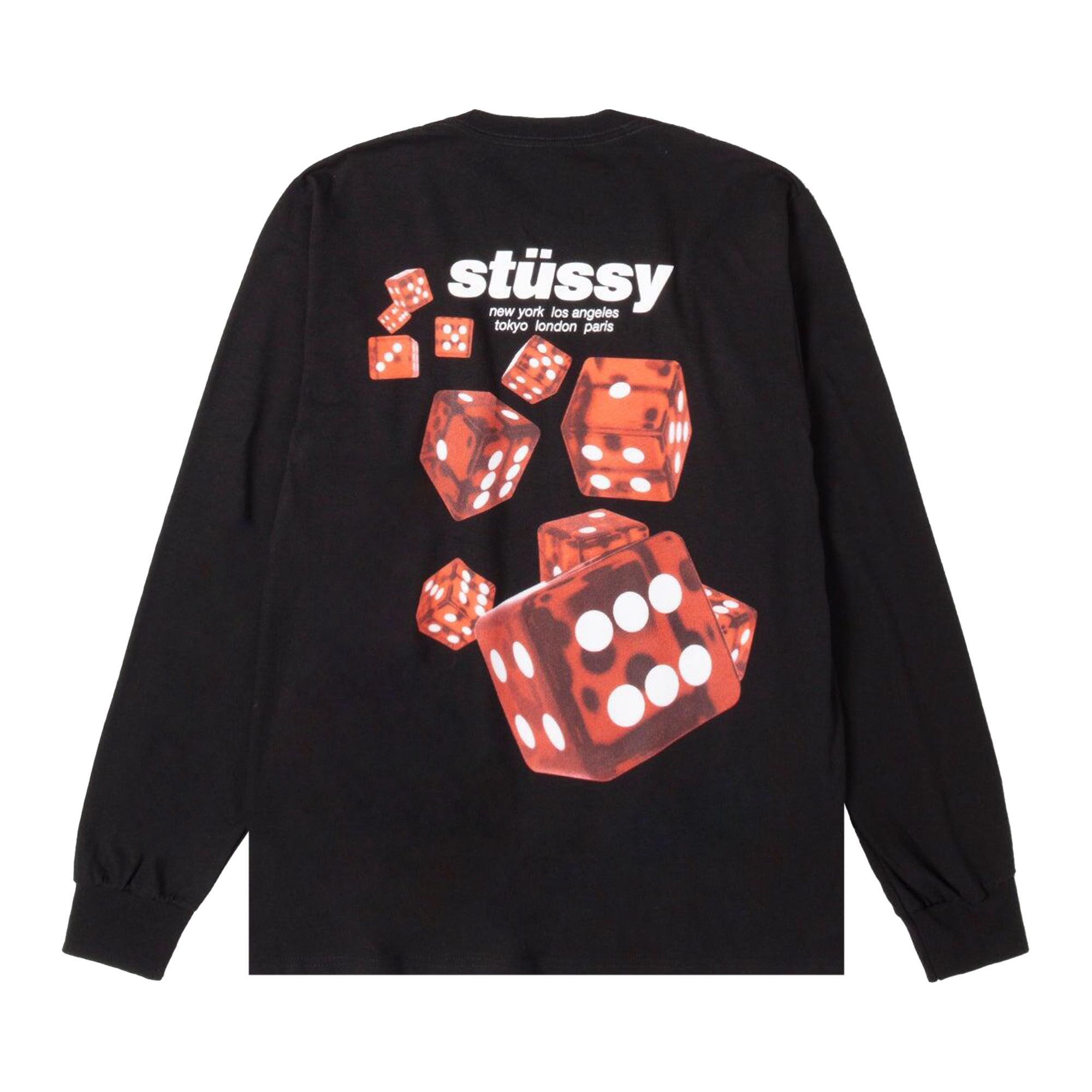 Buy Stussy Rollers Long-Sleeve Tee 'Black' - 1995160 BLAC | GOAT